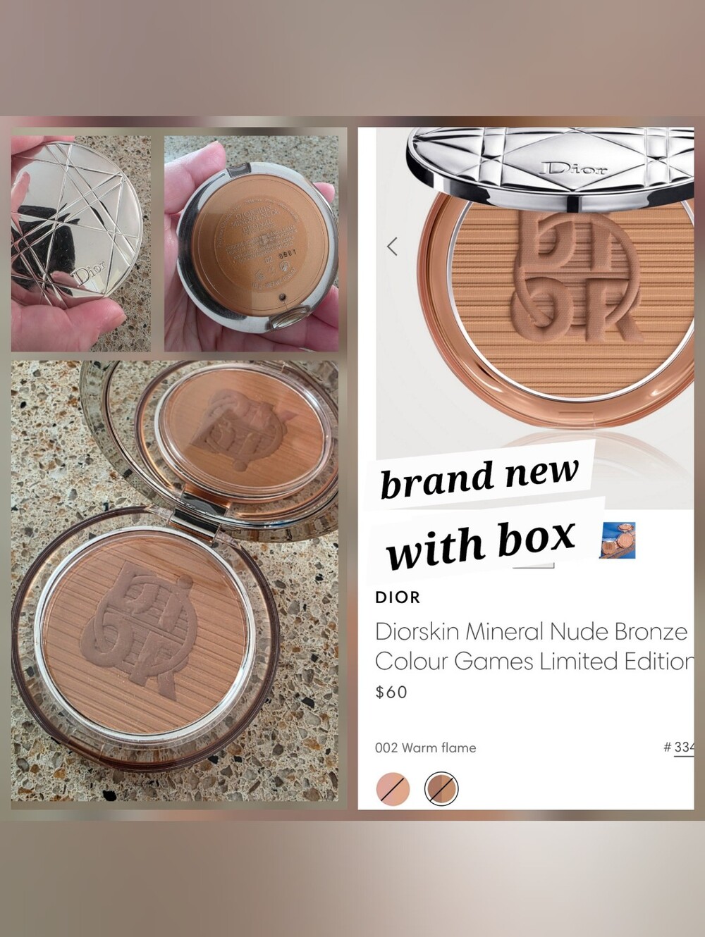 Dior Diorskin Mineral Nude Bronze Powder — Warm Flame